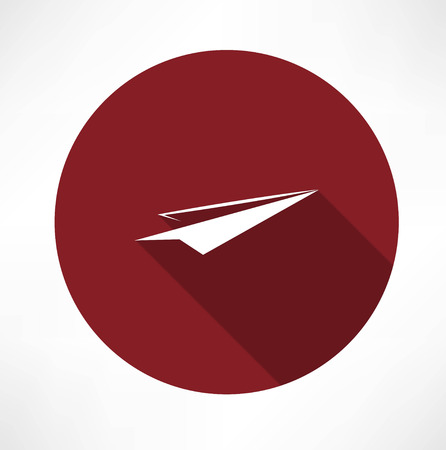 paper airplane iconのイラスト素材