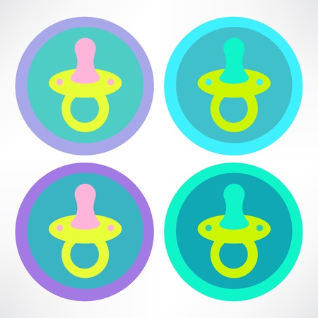 baby pacifier iconのイラスト素材