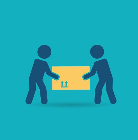 loader bears box iconのイラスト素材