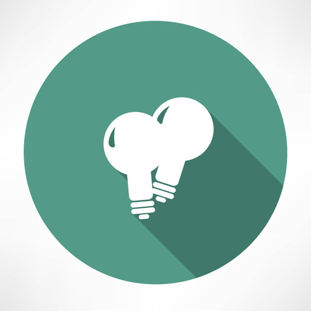 two lamp iconのイラスト素材