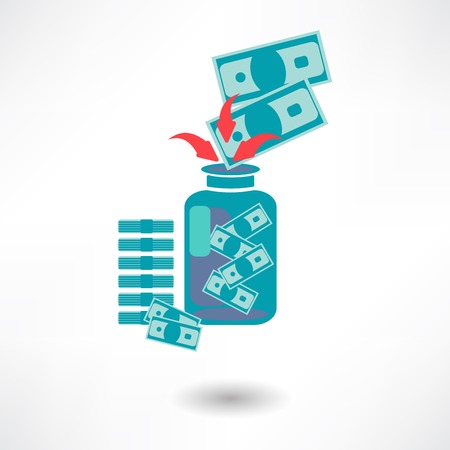 Vector money jar iconのイラスト素材