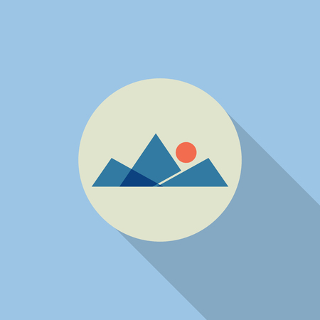 Mountains iconのイラスト素材