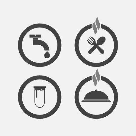 Restaurant menu iconのイラスト素材