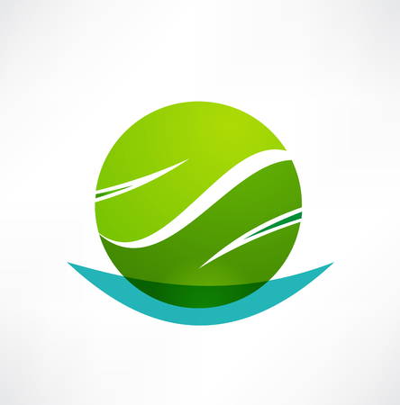 Eco icon. Logo design.のイラスト素材