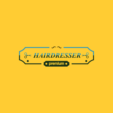 HAIRDRESSER iconのイラスト素材