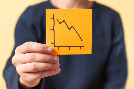 businessman hand drawingの写真素材