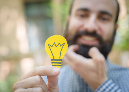 man and the ideaの写真素材