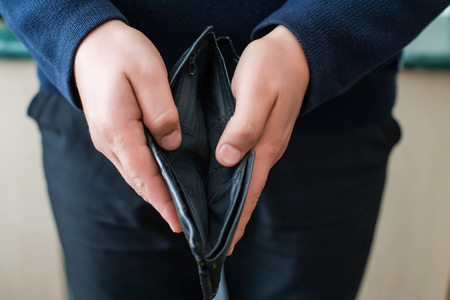 empty purseの写真素材