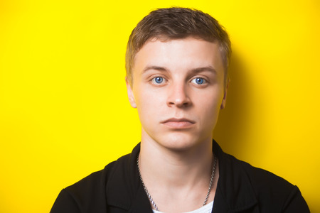 portrait of a young guyの写真素材