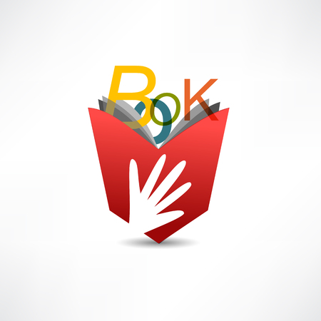 Open book vector iconのイラスト素材