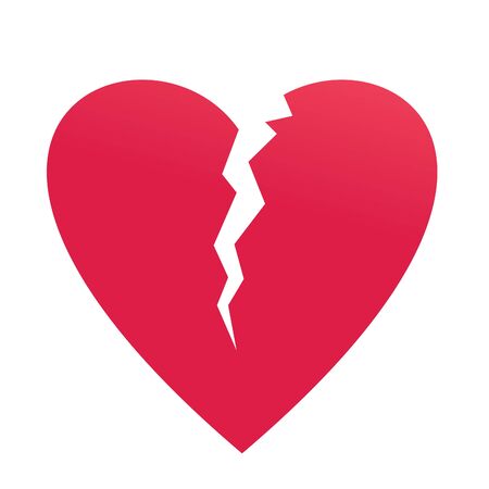 Heart symbol vector. Flat illustrationのイラスト素材