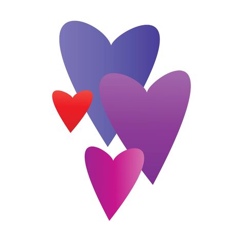 Heart symbol vector. Flat illustrationのイラスト素材