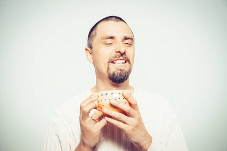 Man with cup