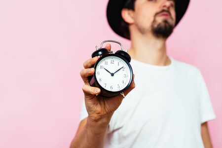 Clock, Man delayの写真素材