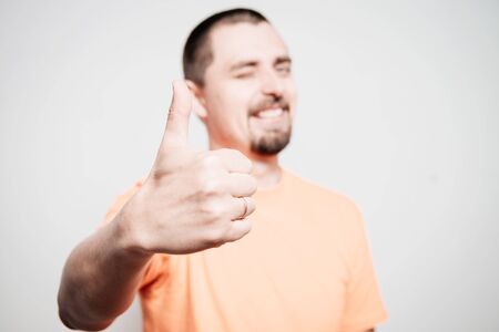 Man Showing Thumb Up