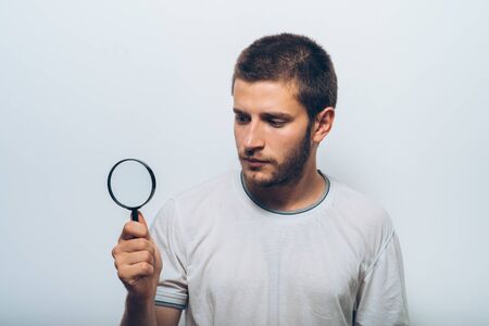 The man with a magnifier