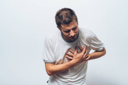 A man with a heart attack