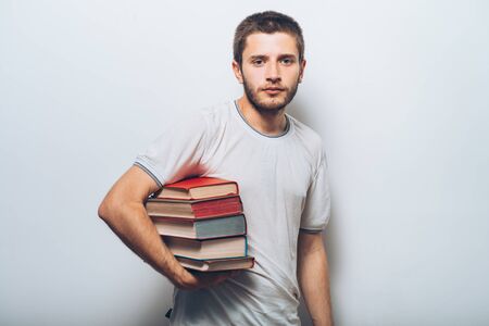 The man with a bookの写真素材