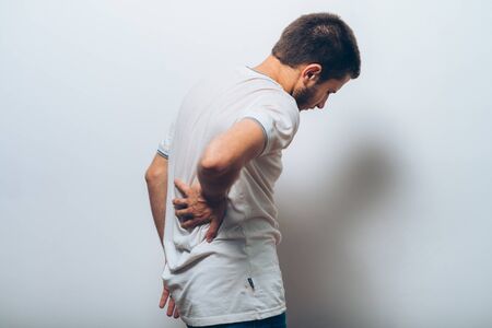 man with backache