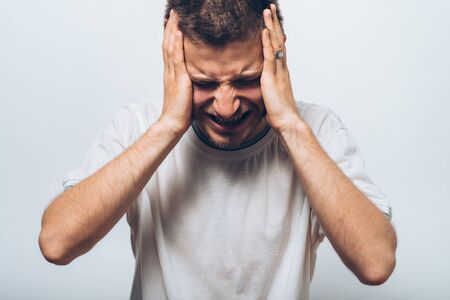 headache in menの写真素材