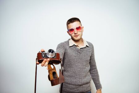 A man with a camera