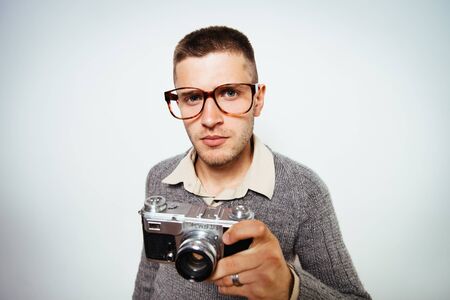 A man with a camera