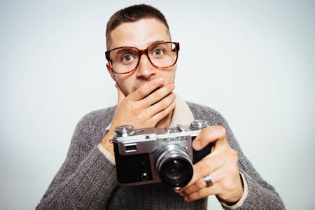 A man with a camera