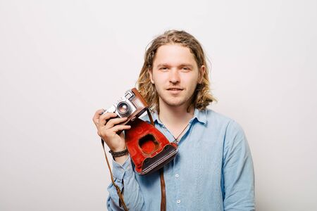 A man with a camera