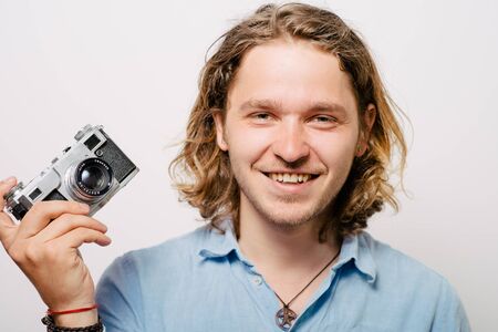 A man with a camera