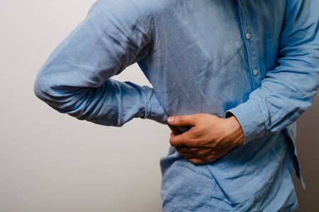 man with backache