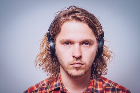 Man with headphones