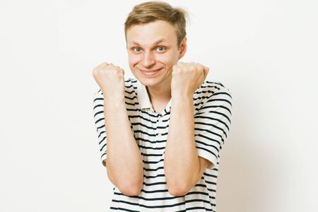 Joyful, a very happy man