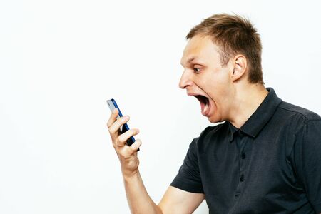 A man with a smartphone