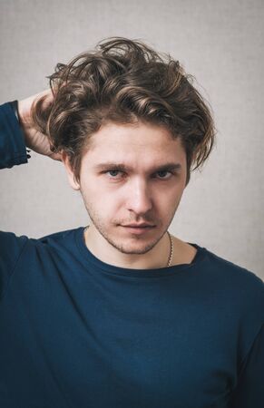 guy thinksの写真素材