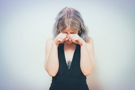 woman cryingの写真素材