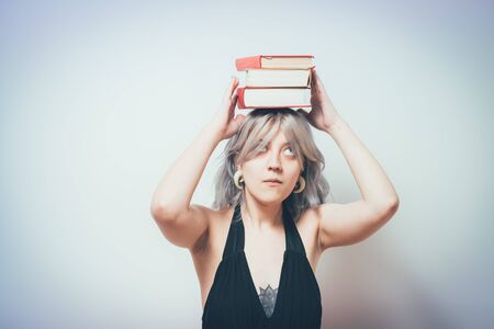 The woman with the book