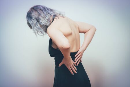 woman with backacheの写真素材