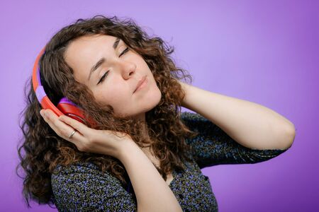 Woman with headphones