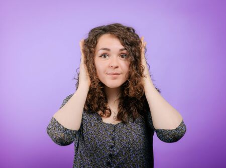 Close ears woman