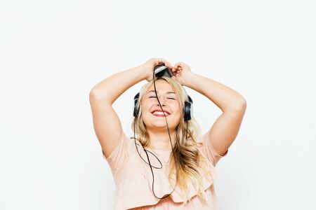 Woman with headphones