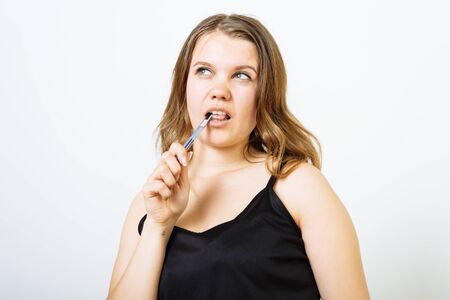 Woman thinksの写真素材