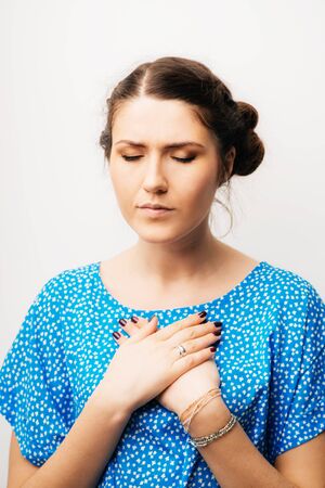 girl prayingの写真素材