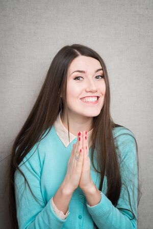 girl prayingの写真素材