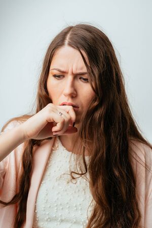 girl coughsの写真素材