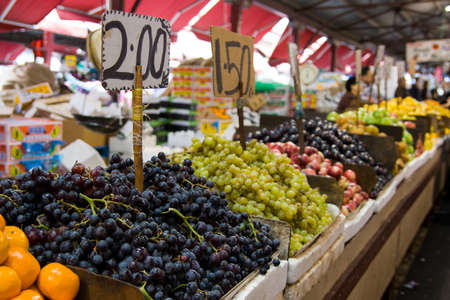 Organic fruit for sale at Vic Market in Melbourne, Victoria, Australiaのeditorial素材