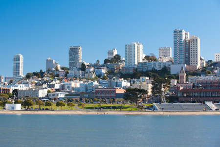 San Francisco buildings near Fishermanの写真素材