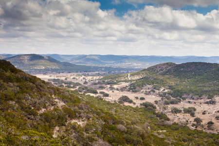 A valley view near Vanderpool and Medina in Texas, USAの写真素材