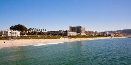 Redondo Beach on a warm sunny day in Los Angeles, California, USAの写真素材