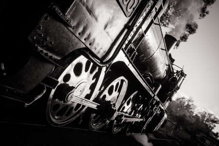 A steam engine from Victorian Goldfields Railway in Maldon, Victoria, Australia