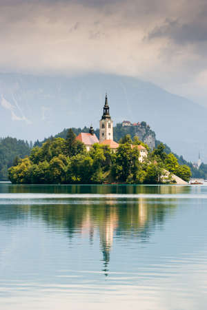 Lake Bled Idyllic Sceneのeditorial素材